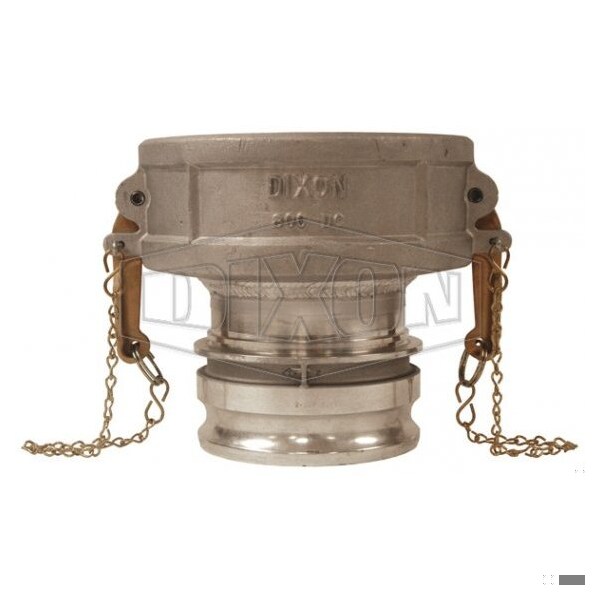 Type DA Cam and Groove Reducing Coupler, 6 x 8 in Nominal, Coupler x Adapter End Style, Aluminum, Do